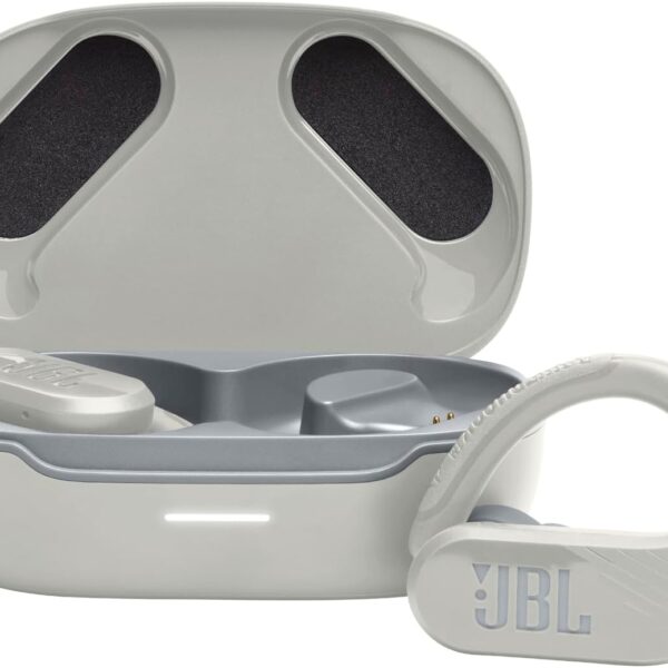 JBL Endurance Peak 3 - Dust and Water Proof (IP68) True Wireless Active Earbuds, Pure Bass Sound, Up to 50 Total Hours of Playback with Speed Charge, Ambient Aware & Talk Thru (White)