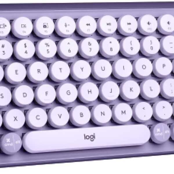 Logitech POP Keys Mechanical Wireless Keyboard with Customizable Emoji Keys, Durable Compact Design, Bluetooth or USB Connectivity, Multi-Device, OS Compatible - Cosmos