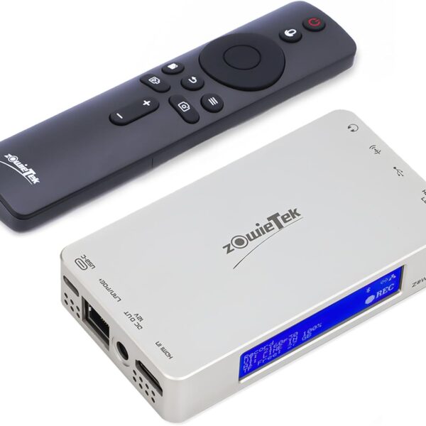 4K@30fps HDMI Video Recorder, ZowieREC, DVR for Camcorders, Gaming Consoles, Laptops, PCs, Playback on TV, Schedule Recording, Snapshot, Pause and Resume, TF Card & USB, No PC Required