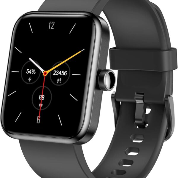 TOZO S2 40mm Mini Smart Watch Alexa Built-in Fitness Tracker with Sleep Monitor 5ATM Waterproof HD Color Touchscreen for Men Women Compatible with iPhone&Android Black