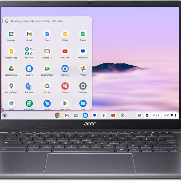 Acer Chromebook Plus 514 Laptop with Google AI  ?14" WUXGA 1920 x 1200 IPS Touch Display | AMD Ryzen 3 7320C | 8GB LPDDR5X | 128GB eMMC | Wi-Fi 6E | FHD Camera | Chrome OS | CB514-3HT-R8RB