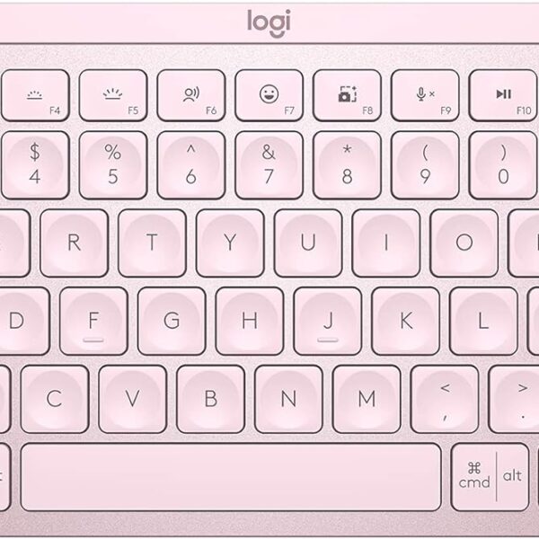 Logitech MX Keys S Wireless Keyboard, Low Profile, Fluid Precise Quiet Typing, Programmable Keys, Backlighting, Bluetooth, USB C Rechargeable, for Windows PC, Linux, Chrome, Mac - Rose