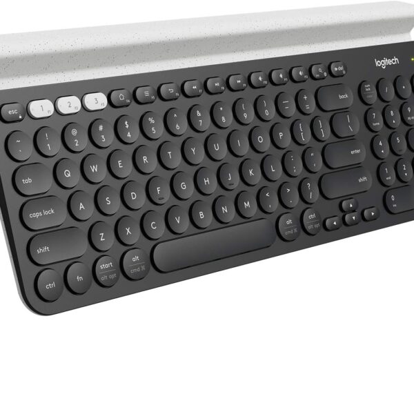 Logitech K780 Multi-Device Wireless Keyboard for Computer, Phone and Tablet  ?FLOW Cross-Computer Control Compatible - Speckles, White