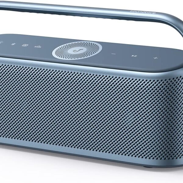 Soundcore Motion X600 Portable Bluetooth Speaker with Spatial Audio, 50W Sound, IPX7 Waterproof, Pro EQ, AUX-in, for Home, Office, Backyard and Bathroom Use (Blue)