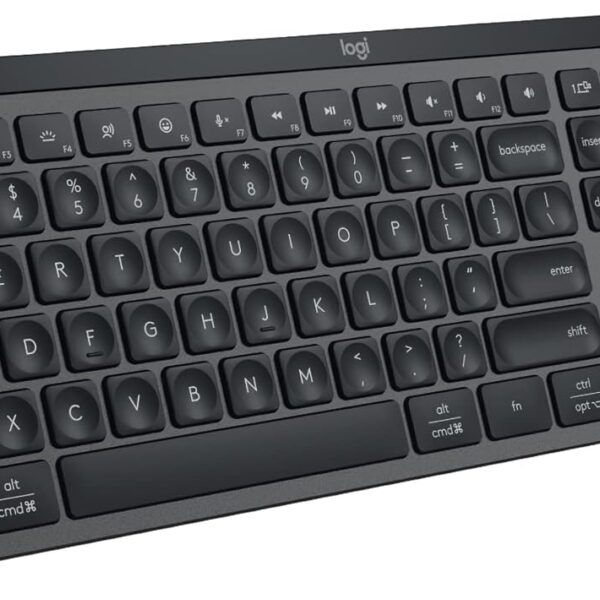 Logitech MX Keys S Wireless Keyboard, Low Profile, Fluid Precise Quiet Typing, Programmable Keys, Backlighting, Bluetooth, USB C Rechargeable, for Windows PC, Linux, Chrome, Mac - Graphite