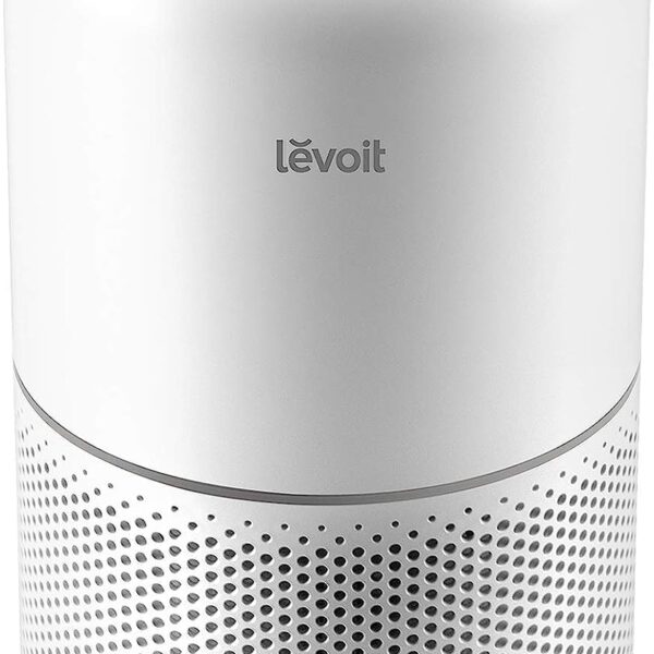LEVOIT Air Purifier for Home Allergies Pets Hair in Bedroom, Covers Up to 1074 ft? by 56W High Torque Motor, 3-in-1 Filter with HEPA Sleep Mode, Remove Dust Smoke Pollutants Odor, Core300-P, White