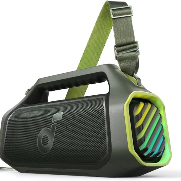 soundcore Boom 2 Plus By Anker, Outdoor Speaker, 140W, 2+2 Channel, BassUp 2.0, 20H Playtime, Fast Charge, IPX7 Waterproof, RGB Lights, Power Bank, Bluetooth 5.3, Portable for Outdoors, Camping, Beach